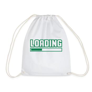 Loading - Drawstring Bag - white - Front