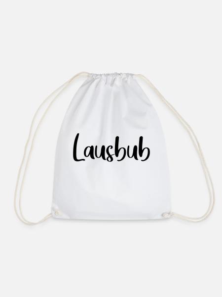 Lausbub - freche wilde Jungs - Turnbeutel - Weiß
