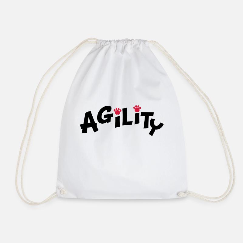 agility - Drawstring Bag - white