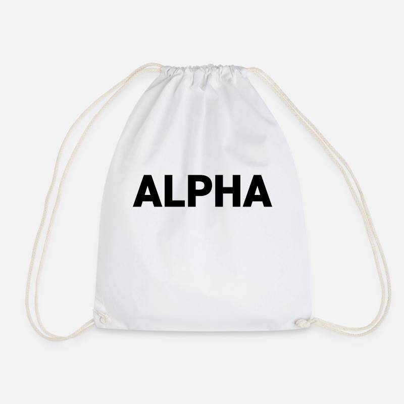 Alpha Dark Pack Rank - Turnbeutel - Weiß