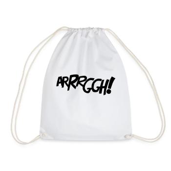 ARRRGGH! - Comic-Style - Drawstring Bag - white - Front