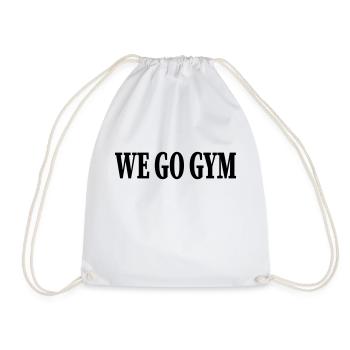 we go gym - Turnbeutel - Weiß - Vorne