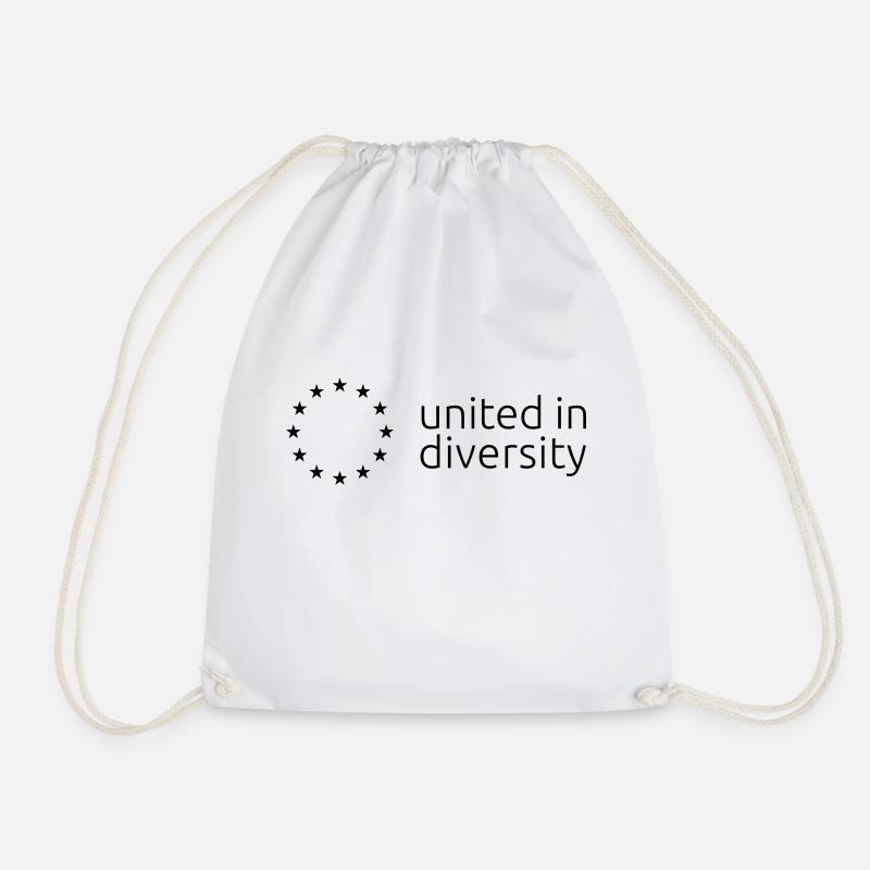 united in diversity + sterne - Turnbeutel - Weiß