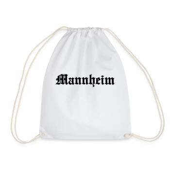 Mannheim - Turnbeutel - Weiß - Vorne