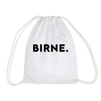 Birne - weil ich sie liebe - Turnbeutel - Weiß - Vorne