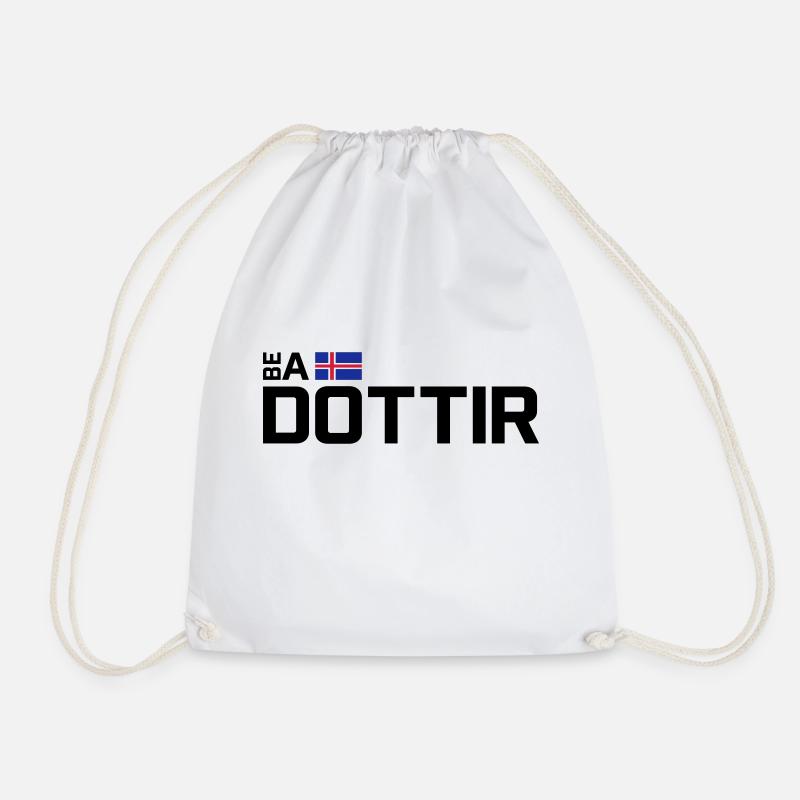Be a Dottir - Horizontal - Turnbeutel - Weiß