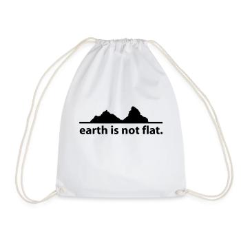la terre n'est pas plate. - Sac de sport léger - blanc - Devant