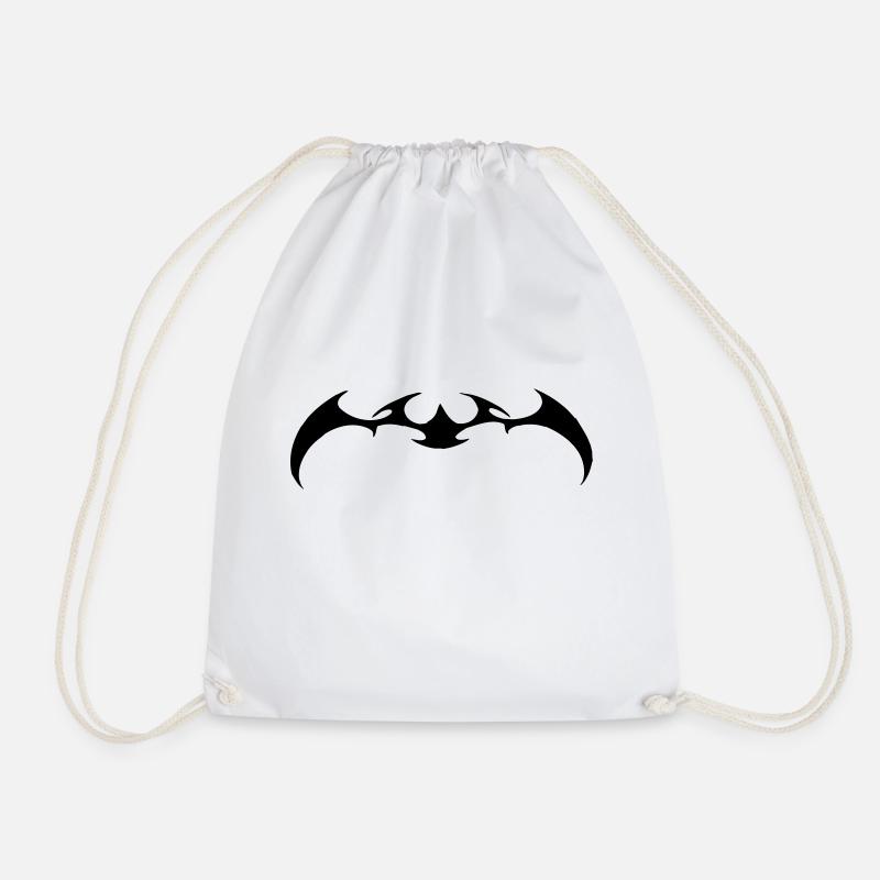 Tribal - Drawstring Bag - white