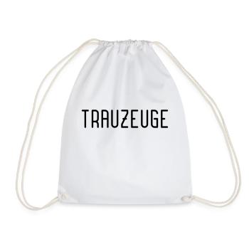 Trauzeuge - Damit die Hochzeit komplett ist - Turnbeutel - Weiß - Vorne