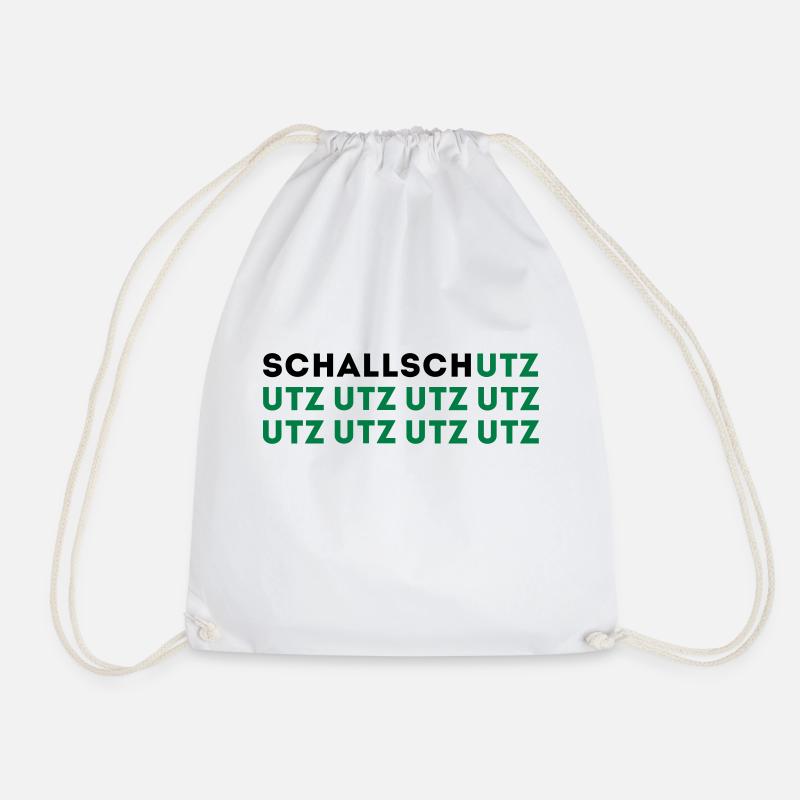 Schallschutz UTZ UTZ UTZ zweifarbig - Turnbeutel - Weiß