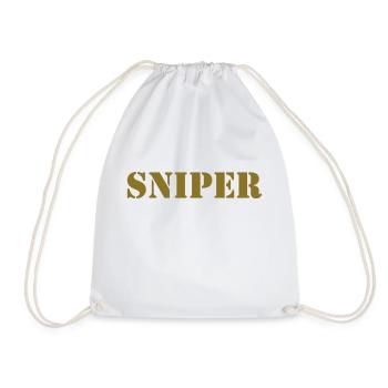 sniper Scharfschütze - Turnbeutel - Weiß - Vorne