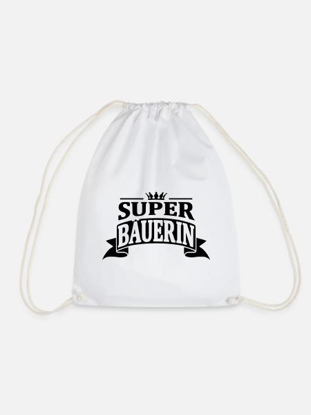 super bäuerin - Turnbeutel - Weiß