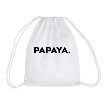papaya - Liebingsfrucht - Turnbeutel - Weiß - Vorne