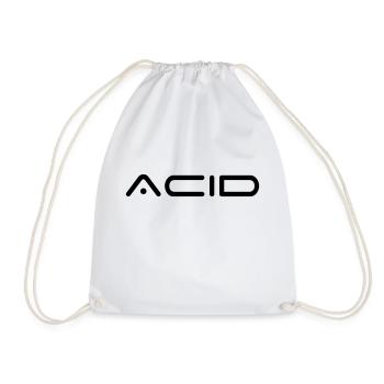 ACID 1 - Drawstring Bag - white - Front