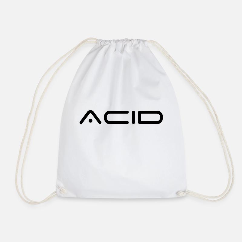 ACID 1 - Drawstring Bag - white