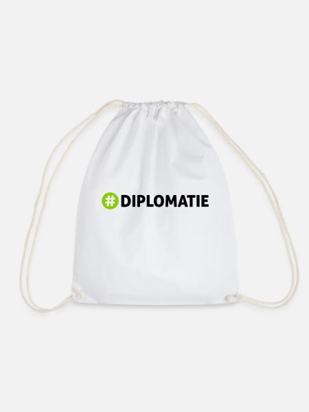 Diplomatie - Turnbeutel - Weiß