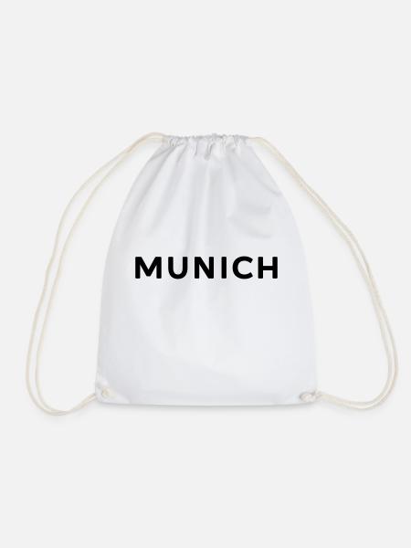 Munich, München - ich liebe diese Stadt - Turnbeutel - Weiß