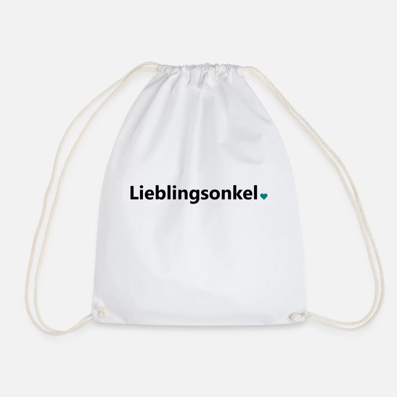 Lieblingsonkel bester Onkel Welt Spruch Geschenk - Turnbeutel - Weiß