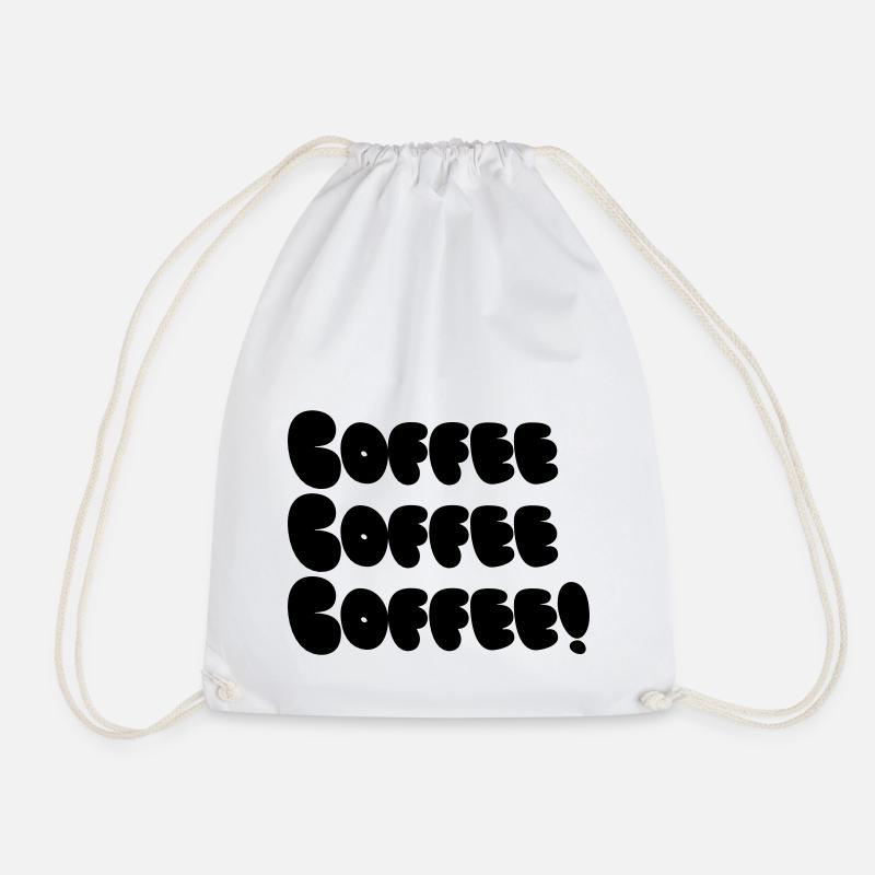 Coffee, Coffee, Coffee Bubble - Turnbeutel - Weiß