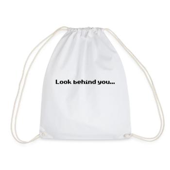 Look behind you - Turnbeutel - Weiß - Vorne