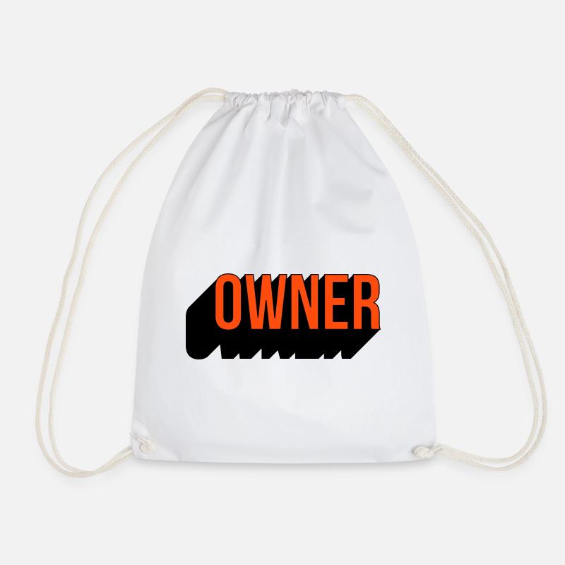 Owner zweifarbig - Turnbeutel - Weiß