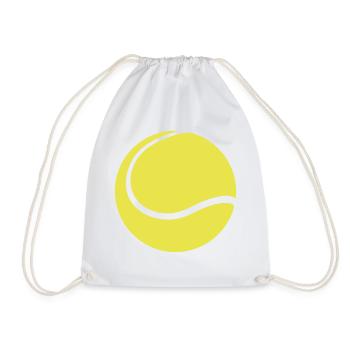 tennisball yellow - Turnbeutel - Weiß - Vorne