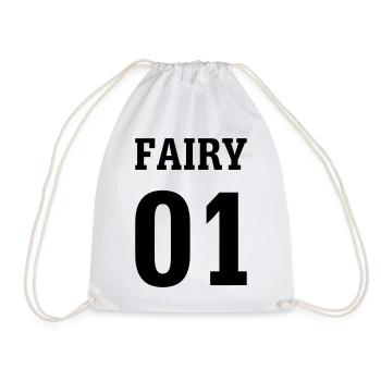 Fairy 01 - Drawstring Bag - white - Front