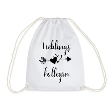 Lieblingskollegin Kollegin Team Spruch Geschenk - Turnbeutel - Weiß - Vorne