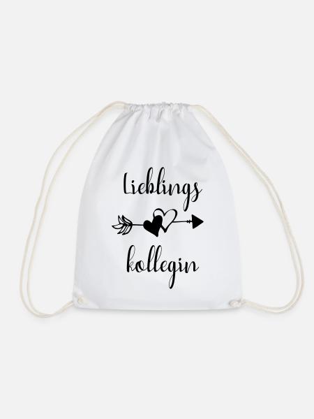Lieblingskollegin Kollegin Team Spruch Geschenk - Turnbeutel - Weiß