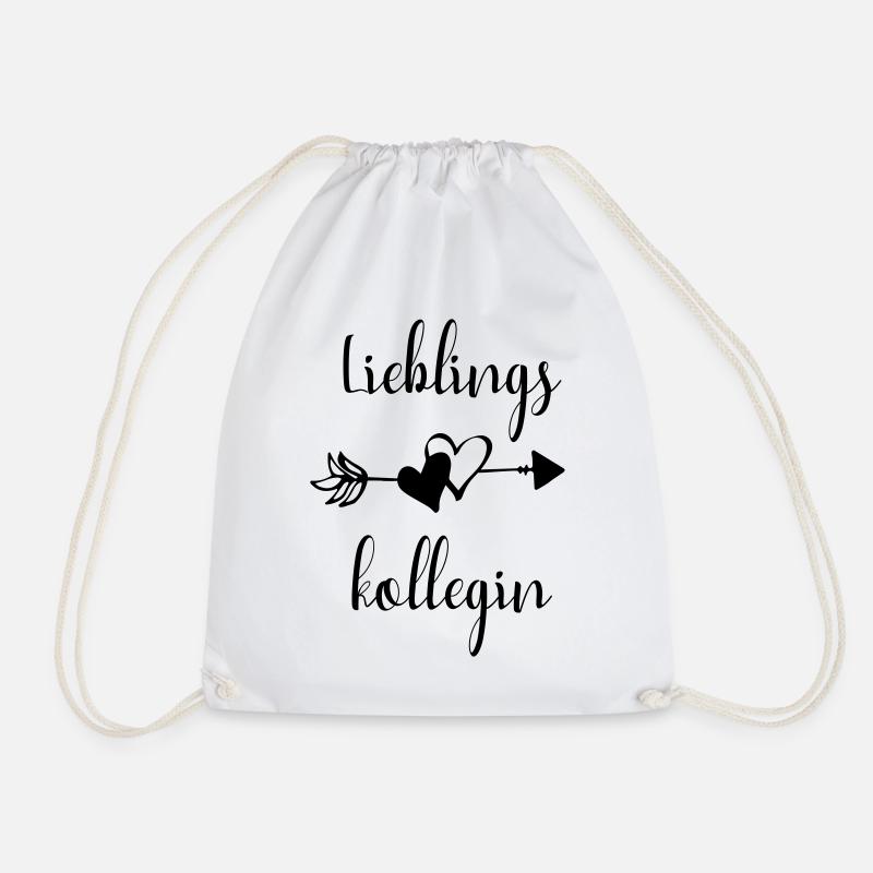 Lieblingskollegin Kollegin Team Spruch Geschenk - Turnbeutel - Weiß