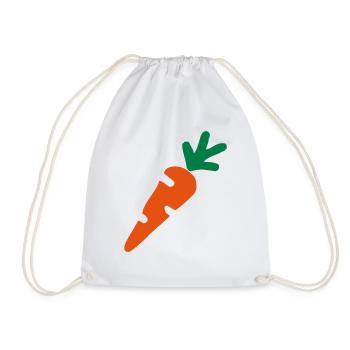 Carrot - Drawstring Bag - white - Front