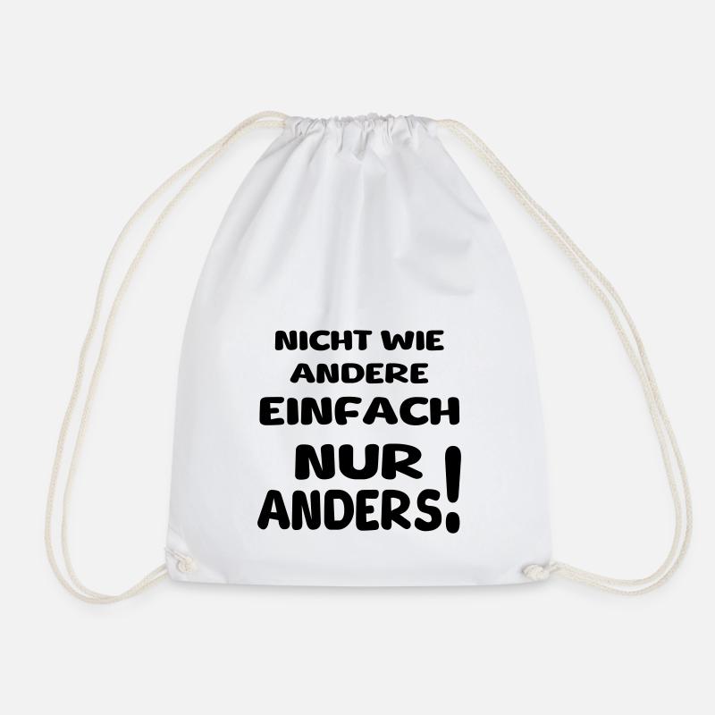 nicht wie andere II - Turnbeutel - Weiß