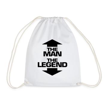 L'homme et la légende - Sac de sport léger - blanc - Devant