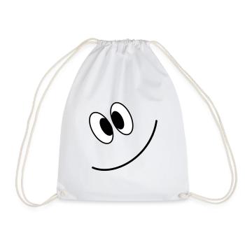 Smilie 3 - Turnbeutel - Weiß - Vorne