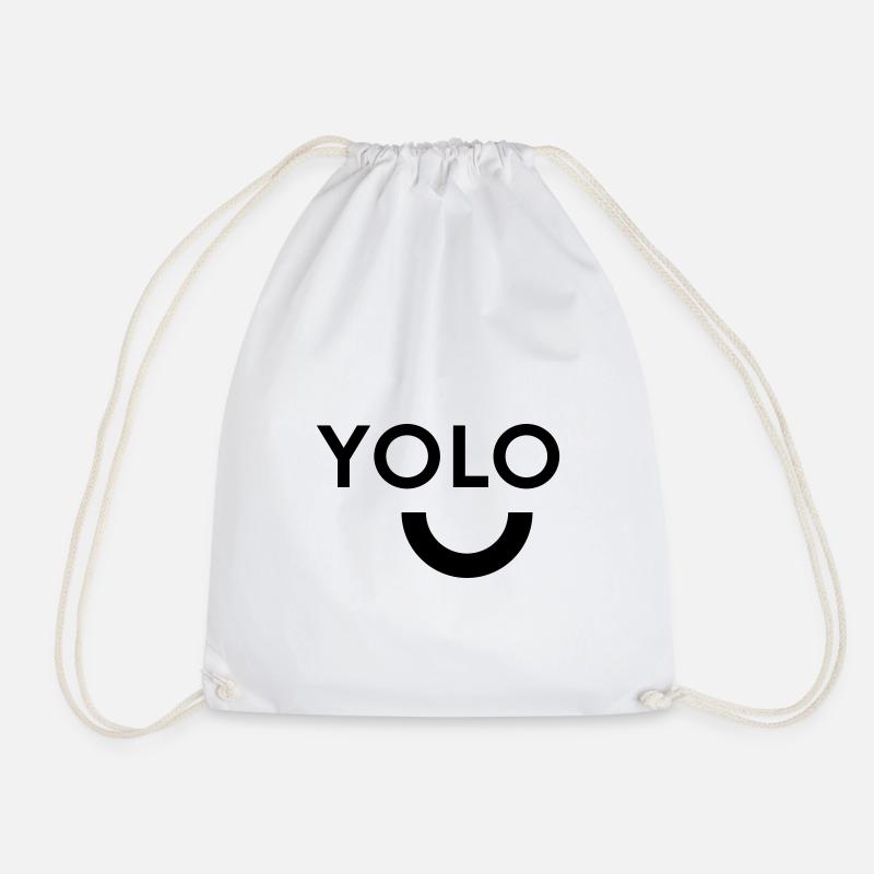 yolo - Turnbeutel - Weiß