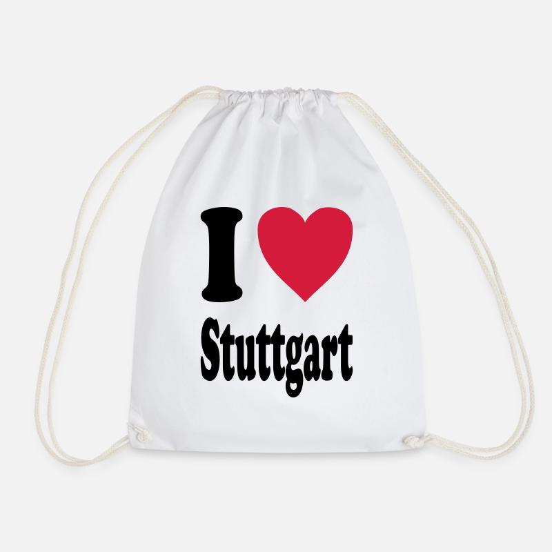I love Stuttgart - Turnbeutel - Weiß