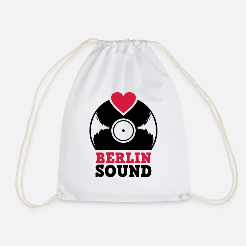 Sound record Hood Chiller Berlin - Drawstring Bag - white