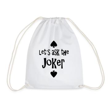 Joker - Turnbeutel - Weiß - Vorne