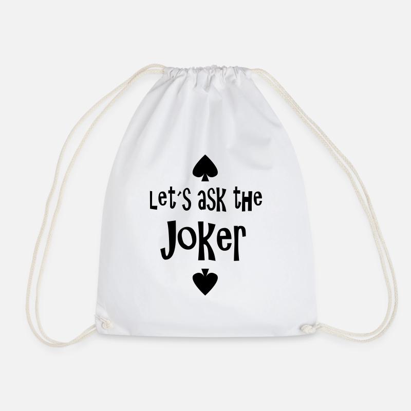 Joker - Drawstring Bag - white
