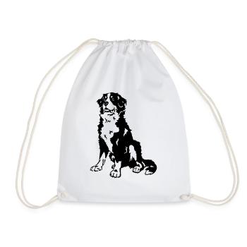 Chien de montagne bernois - Sac de sport léger - blanc - Devant