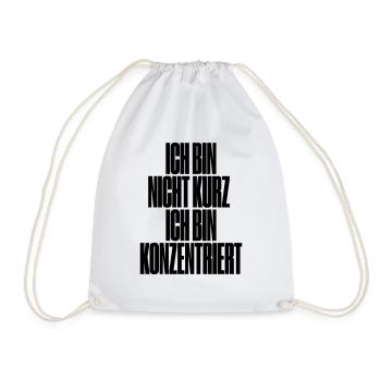 Klein sein - Turnbeutel - Weiß - Vorne