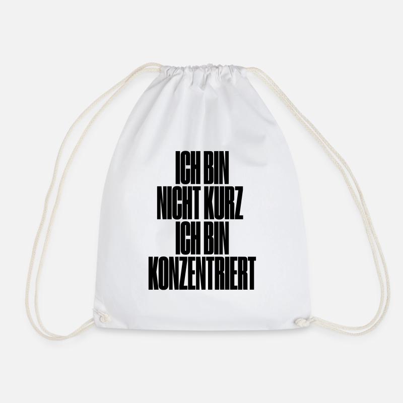 Klein sein - Turnbeutel - Weiß