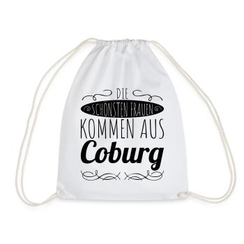 die schönsten Frauen kommen aus Coburg - Turnbeutel - Weiß - Vorne