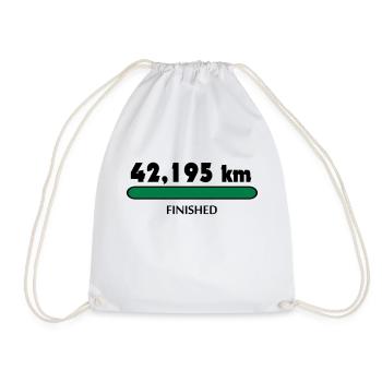 Marathon Finisher - Turnbeutel - Weiß - Vorne