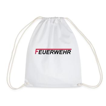 Feuerwehr langes F 2 farbig - Turnbeutel - Weiß - Vorne