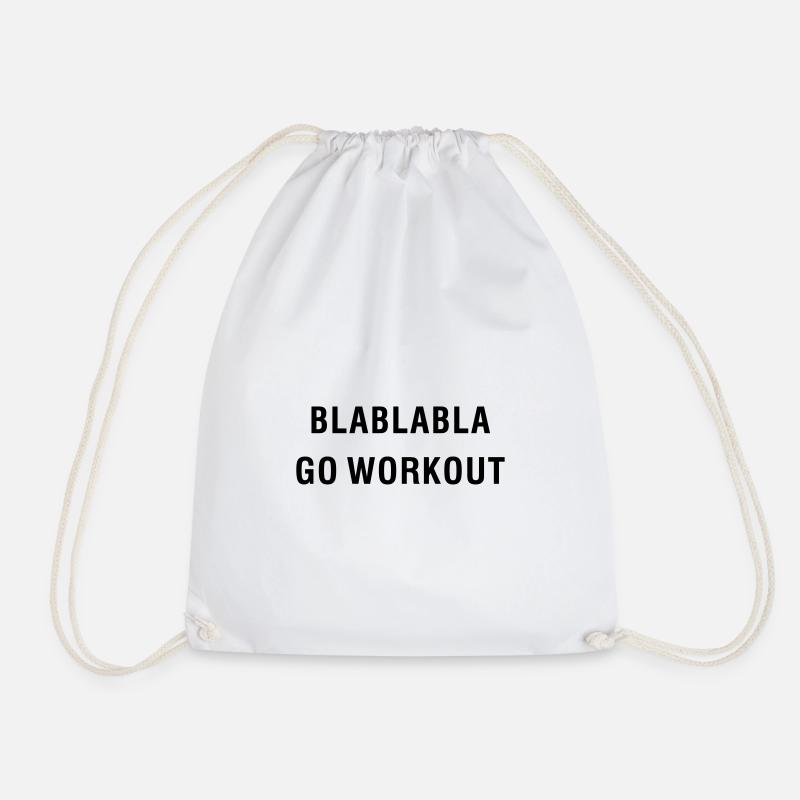 BLABLABLA GO WORKOUT - Turnbeutel - Weiß