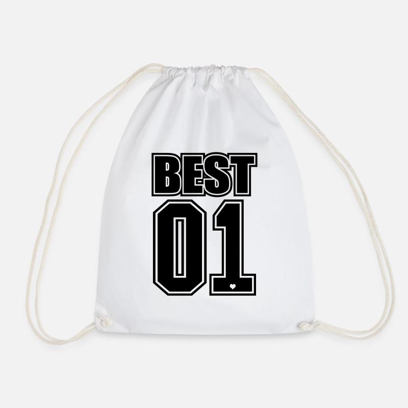 Beste Freunde für immer / Freunde Geschenk 1 - Turnbeutel - Weiß