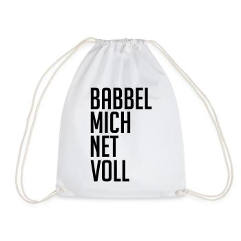 Babbel me net full - Drawstring Bag - white - Front