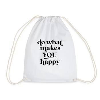 Do What Makes You Happy SVG - Turnbeutel - Weiß - Vorne