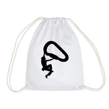 Basculez le mousqueton - Sac de sport léger - blanc - Devant